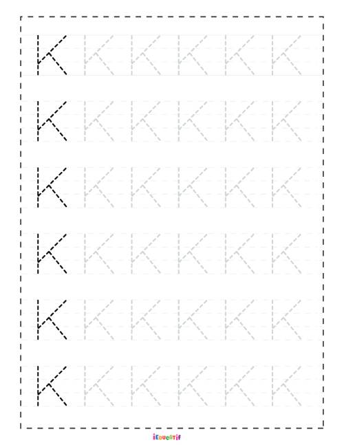 Lettre K majuscule