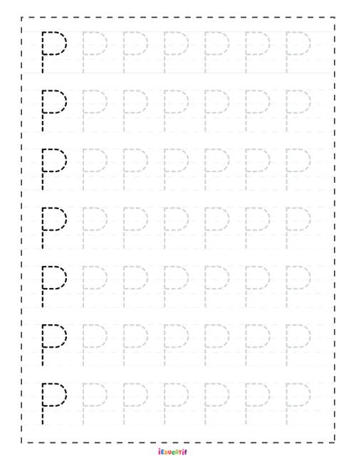 Lettre P majuscule