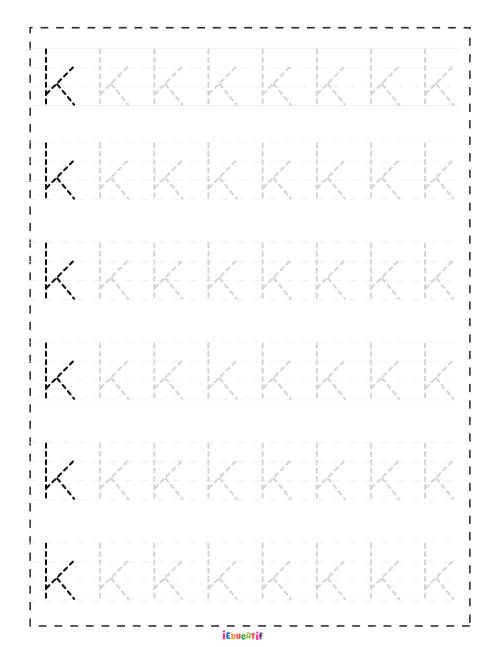 Lettre k minuscules