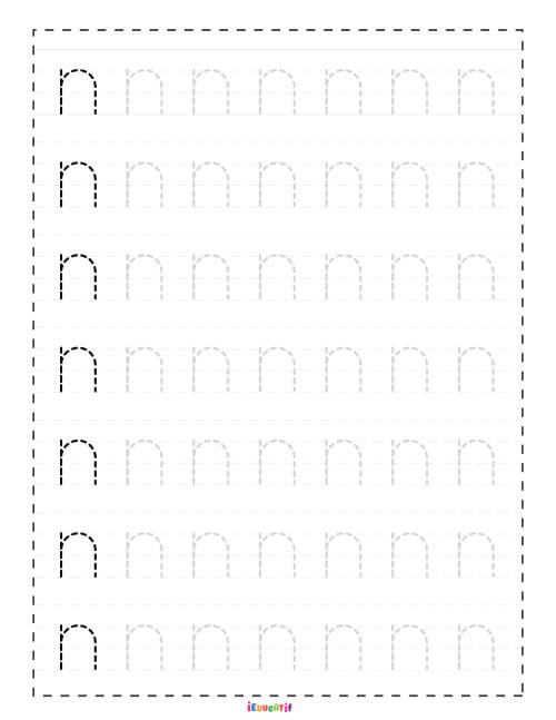 Lettre n minuscules