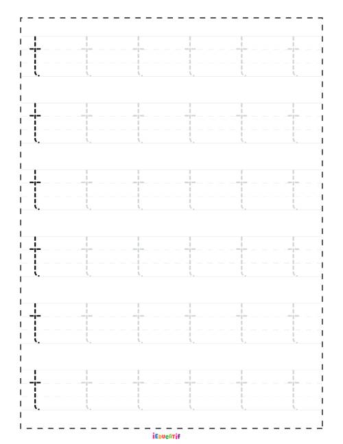 Lettre t minuscules