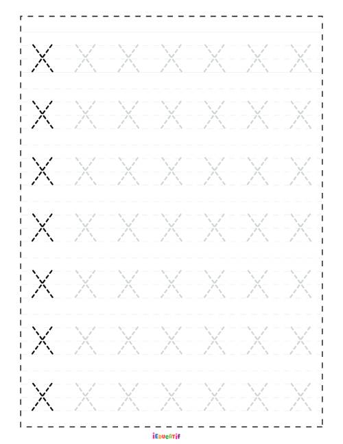 Lettre x minuscules